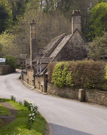 Cotswold cottages, Snowshill, Gloucestershire, england.