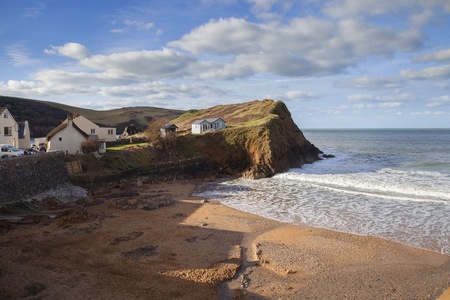 Hope Cove, Devon, Englandの写真素材