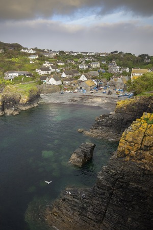 Cadgwith Cove, Cornwall, Englandの写真素材