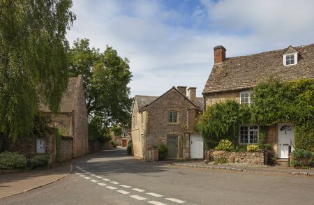 Maugersbury village near Stow-on-the-Wold, Gloucestershire, England