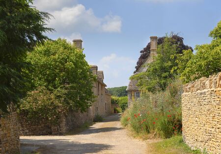 Swinbrook village, Cotswolds, Oxfordshire, England