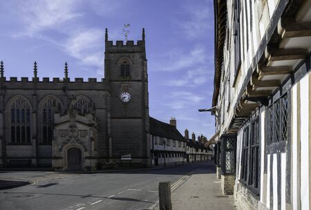 Church and Almshouses, Stratford upon Avon, Warwickshire, England