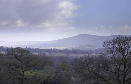 View towards Titterstone Clee Hill, Shropshire, England