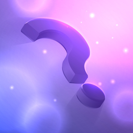 Question mark on the abstract background with bokeh effectのイラスト素材