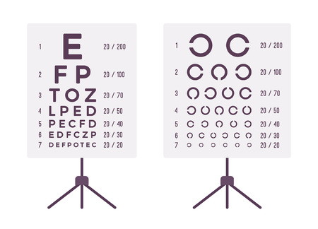 Sight check tableのイラスト素材