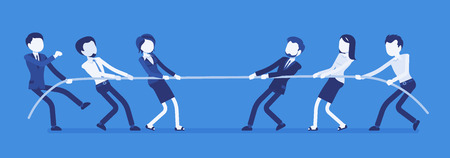 Tug of warのイラスト素材