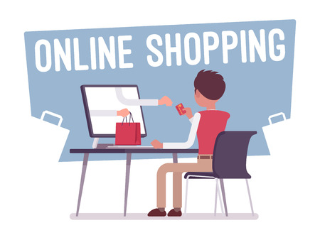 Online shopping serviceのイラスト素材