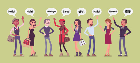 Hi In Vector of Hello greeting in languages - ID:1-122039663 - Royalty Free ...