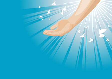 god's handのイラスト素材
