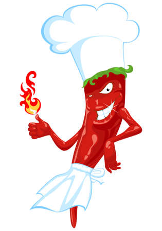 chili pepper chefのイラスト素材
