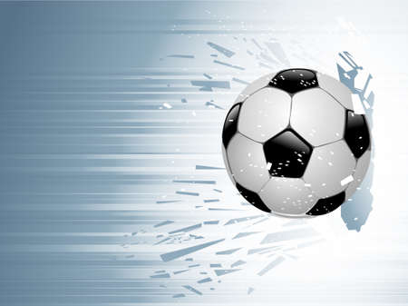 abstract illustration with soccer ballのイラスト素材