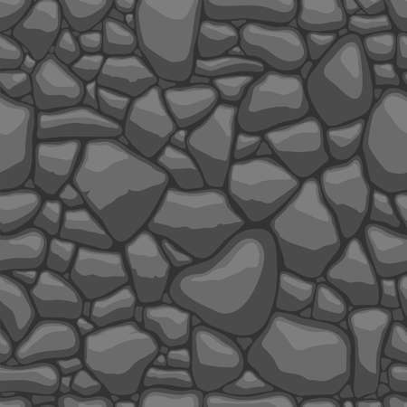 Seamless texture of stones in grey colorsのイラスト素材