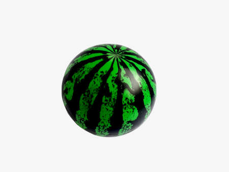 the green ball on a white backgroundの写真素材