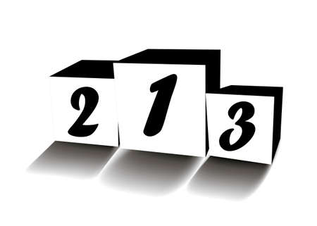 podium isolated on white background, vectorのイラスト素材