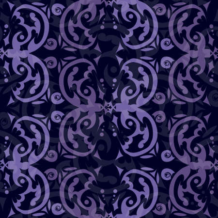Butterflies at warm summer night Seamless patternのイラスト素材