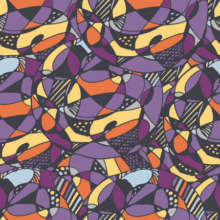 Summer walk Abstract seamless pattern illustrationのイラスト素材