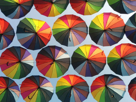 seamless pattern with umbrellasの写真素材