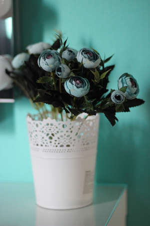 flowers on the tableの写真素材