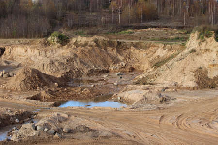 sand quarryの写真素材