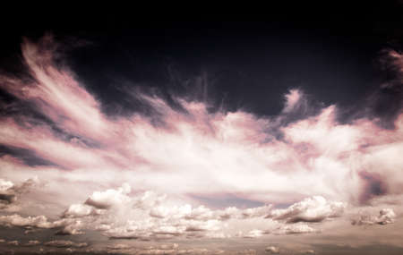 Landscape sky with beautiful clouds