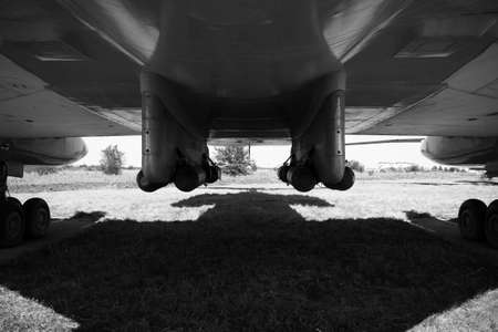 Air bombs black and whiteの写真素材