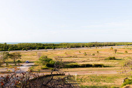 Varadero, Cuba - May 20, 2021: Streets of Varadero. Exotic retro carsのeditorial素材