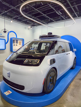 Los Angeles, USA - November 30, 2025: Petersen Automotive Museum. Waymo