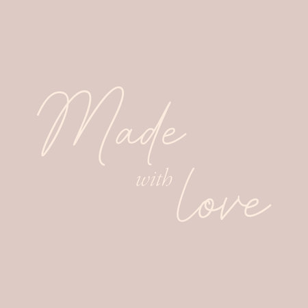 Made with love - hand drawn calligraphy and lettering inscription.のイラスト素材