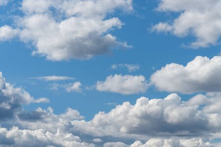 Blue sky with white clouds.の写真素材
