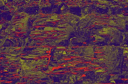 Beautiful abstract marble pattern, stone texture.Purple, yellow and red colors. Fashionable textiles, fabric, packaging.の写真素材