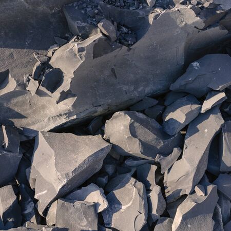 Dark gray black slate background or abstract texture.の写真素材