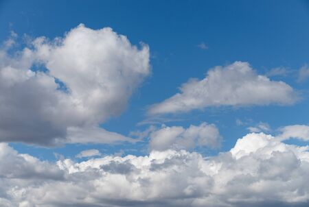 Blue sky with white clouds.の写真素材