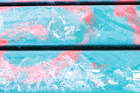 The intricate texture of painted woodの写真素材