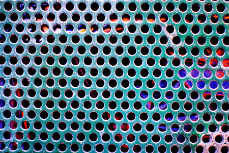 Mesh round metallic texture greenの写真素材