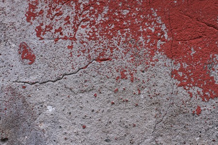 Old wall with peeling paintの写真素材