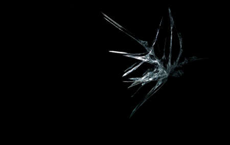 abstraction crack on broken glass and mirror on an isolated background