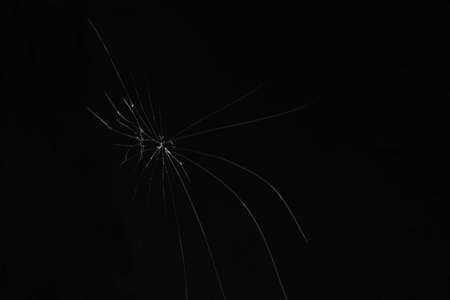abstraction crack on broken glass and mirror on an isolated backgroundの写真素材