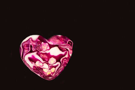 abstract heart for Valentine's day on a black background