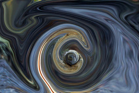abstraction in the form of an image in 3D format, for use on showcases and Wallpaper, multi-layer plot of the picture structureの写真素材