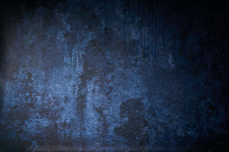 Dark Blue Stone or metal background. The texture of the surface of the stone or metal  table or wall. Background for design, menu and text tiles.の写真素材