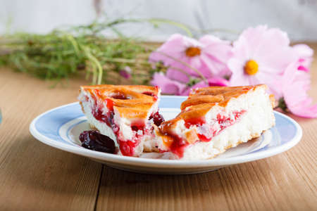 Mother's berry cake rural morningの写真素材