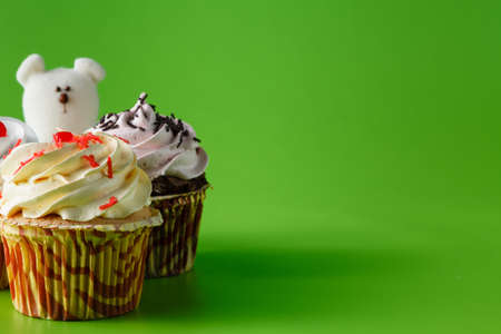 Fun and sweet greeting card. Party card decoration conceptの写真素材