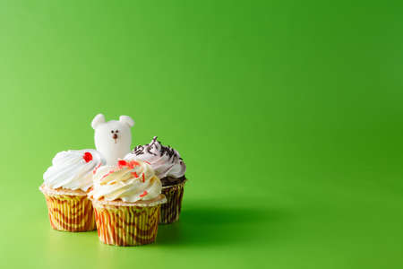 Fun and sweet greeting card. Party card decoration conceptの写真素材