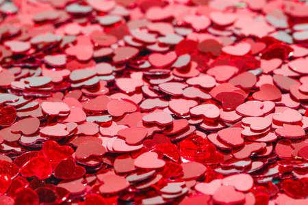 Full frame background of heart shaped sprinklesの写真素材