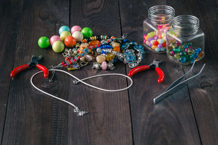 Jewellery craft concept design background