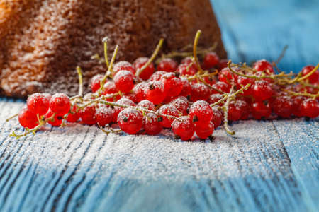 pound cake for breakfast with glaze and fresh berries