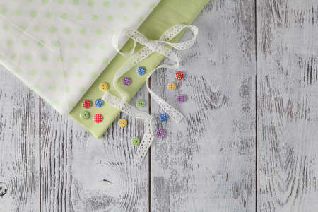 Hobby leisure background on shabby chic backgroundの写真素材