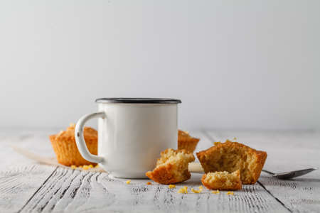 photo of delicious homemade lemon cakeの写真素材