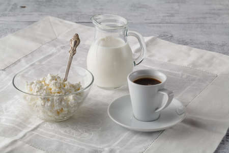 hot coffee and muffinの写真素材