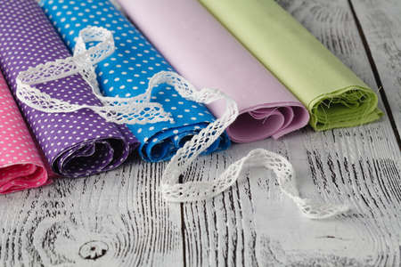 Home wousewife leisure concept. Cloth ready to sewの写真素材